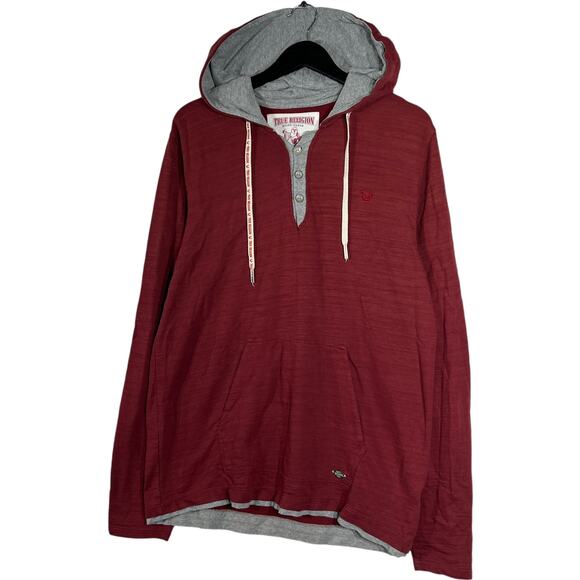 True Religion 1/4 Button Hoodie - Picture 3 of 8